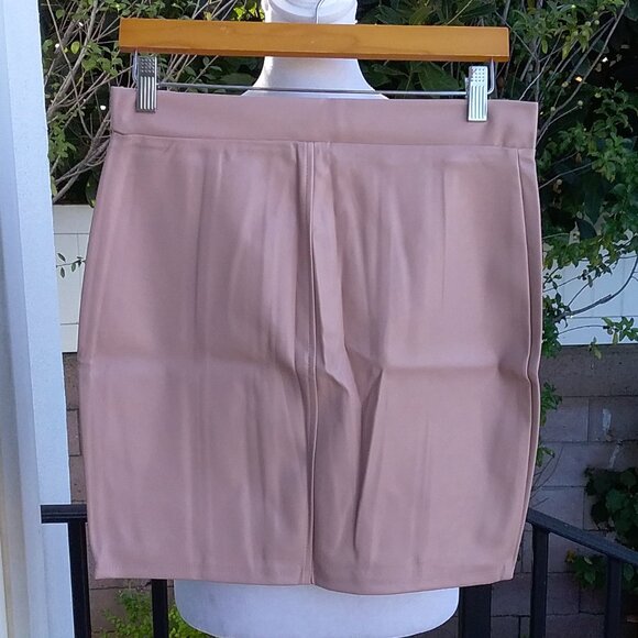 NEW Haunte Monde Skirt Large Mini Blush Pink Zipper Front - Picture 2 of 3